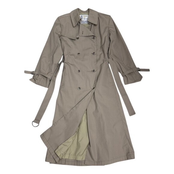 London Fog Jackets & Blazers - LONDON FOG Vintage Maincoats Tan Luxury Designer Rain Trench Coat Womens 6